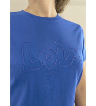 Lois Jeans Niebieska koszulka z krótkim rękawem