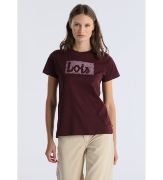 Lois Jeans Camiseta Romina Abbey granate