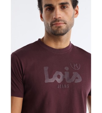 Lois Jeans Koszulka Romeo Perfecto bordowa