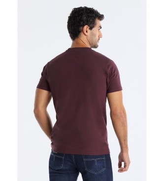Lois Jeans Koszulka Romeo Perfecto bordowa