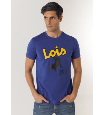 Lois Jeans T-shirt bleu basique  manches courtes