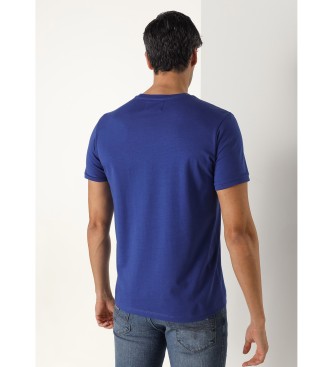Lois Jeans T-shirt basic blu a maniche corte