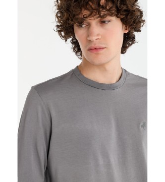 Lois Jeans T-shirt in tessuto grigio sovratinto