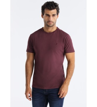 Lois Jeans T-shirt Wiston Riley bordowy