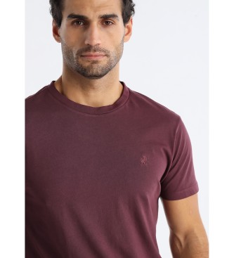 Lois Jeans T-shirt Wiston Riley bordowy