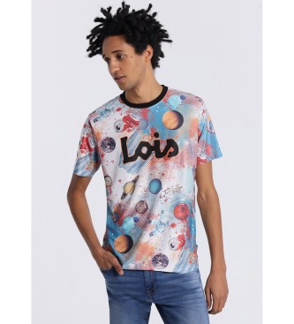 Lois Jeans Flerfarvet kortrmet T-shirt med korte rmer