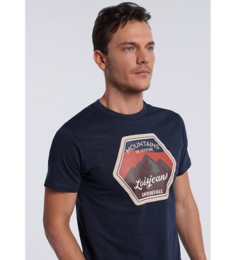 Lois Jeans Kurzarm-T-Shirt 131963 Navy