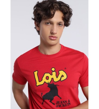 Lois Jeans T-shirt met korte mouwen 131952 Rood