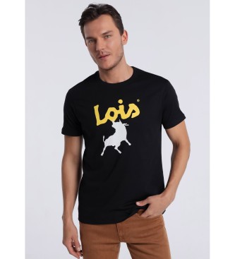 Lois Jeans Kortrmet T-shirt 131953 Sort