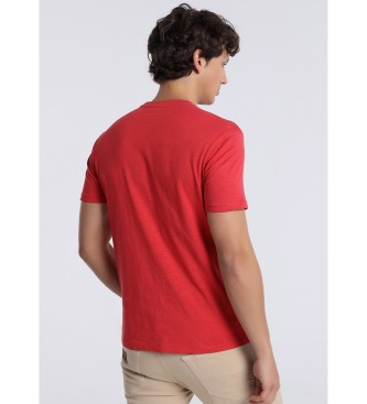 Lois Jeans T-shirt de manga curta 131944 Vermelha