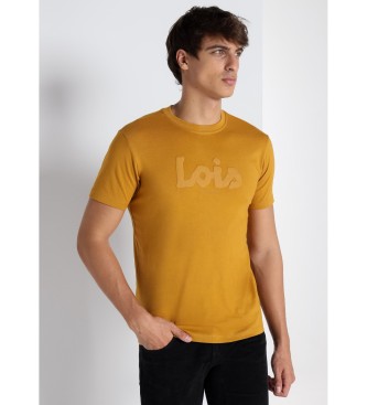 Lois Jeans Sennepsfarvet kortrmet t-shirt