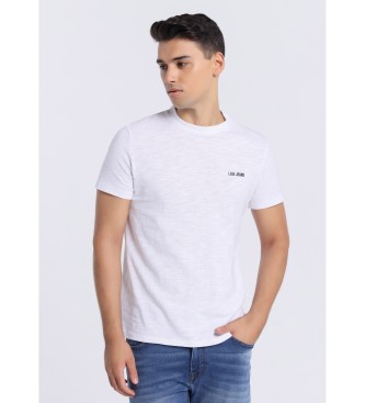 Lois Jeans T-shirt de manga curta branca
