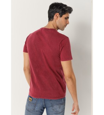 Lois Jeans T-shirt vermelha de manga curta