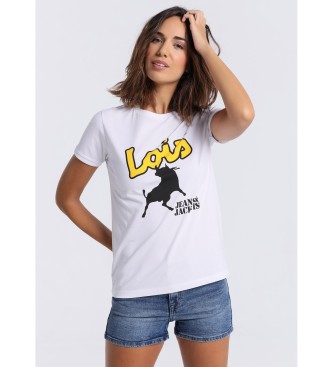 Lois T-shirt de manga curta branca