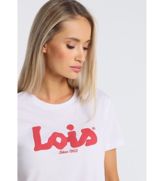 Lois Jeans Kurzarm-T-Shirt wei