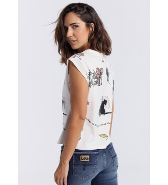 Lois Jeans T-Shirt 133089 cremefarben