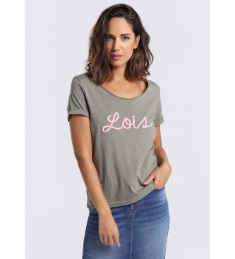 Lois Jeans Green short sleeve T-shirt