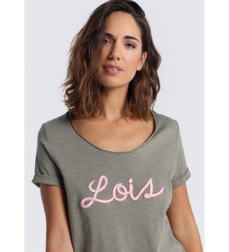 Lois Jeans Green short sleeve T-shirt