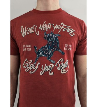 Lois Jeans Kurzarm-T-Shirt rot