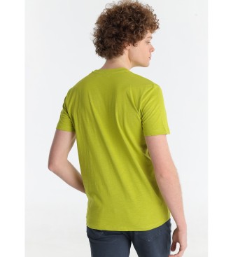 Lois Jeans Maglietta a maniche corte bianca e verde