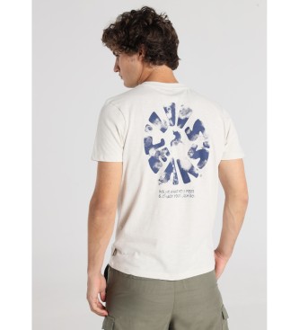 Lois Jeans T-shirt a maniche corte con grafica bianca sul retro