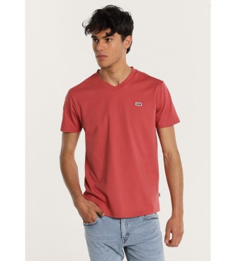 Lois Jeans T-shirt  manches courtes avec logo brod rouge