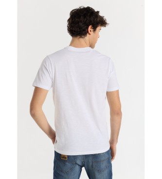 Lois Jeans T-shirt  manches courtes avec graphisme Adventure blanc