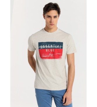Lois Jeans T-shirt  manches courtes avec graphisme bleu-gris