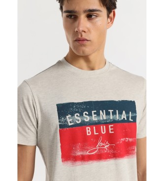 Lois Jeans T-shirt met korte mouwen en blauwgrijze graphics