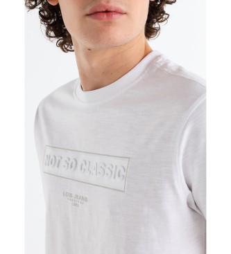 Lois Jeans White embossed T-shirt
