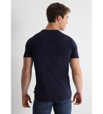 Lois Jeans T-shirt met korte mouwen en graffitiprint in marineblauw