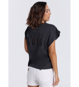 Lois T-shirt con logo sul retro 133049 nera