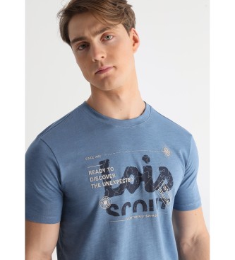 Lois Jeans T-shirt met korte mouwen en blauw scoutinglogo