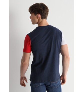 Lois Jeans T-shirt a maniche corte a contrasto in stile vintage blu scuro