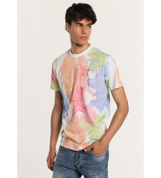 Lois Jeans Camiseta de manga corta estampado multicolor con logo estampado