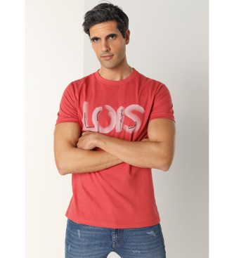 Lois Jeans Grafisk kortrmet t-shirt med rdt print og broderi