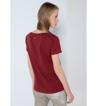 Lois Jeans T-shirt  manches courtes Logo floral Imprim marron