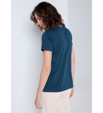 Lois Jeans T-shirt  manches courtes imprim bouffant bleu