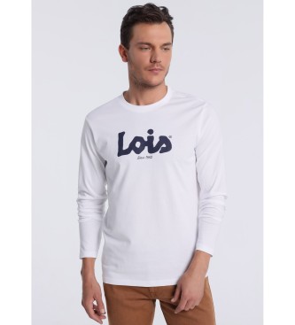 Lois Jeans Langarm-T-Shirt 131945 Wei
