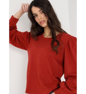 Lois Jeans Long sleeve puffed t-shirt red