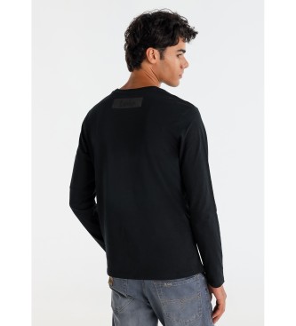 Lois Jeans Black zipped T-shirt