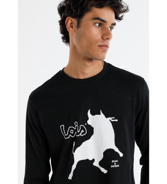 Lois Jeans Vintage T-shirt sort