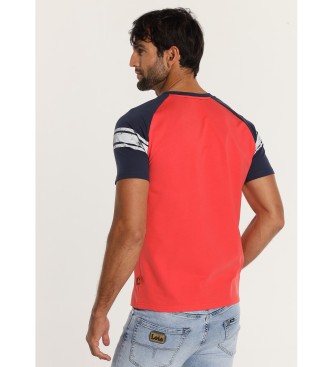 Lois Jeans Raglan sleeve t-shirt with red contrast