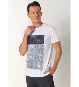 Lois Jeans T-shirt met grafische korte mouwen wit