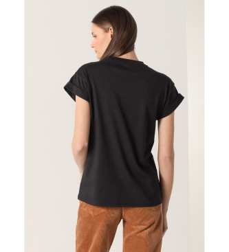 Lois Graphic short sleeve t-shirt black
