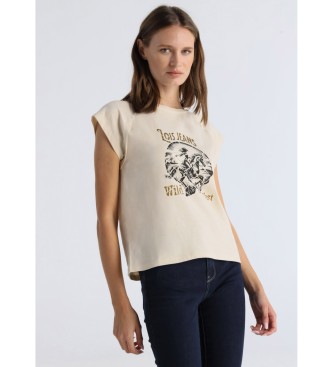 Lois Jeans Camiseta Mindy Sakura beige