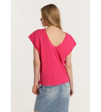 Lois Jeans Drop-sleeve T-shirt with open back rib