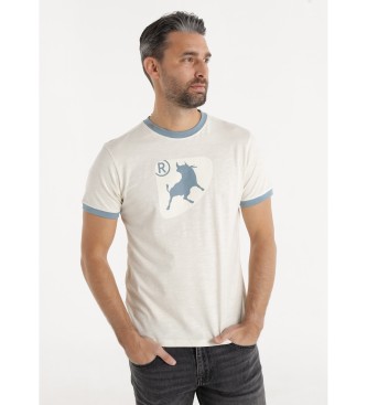 Lois Jeans Koszulka Michel Canary w kolorze beżowym