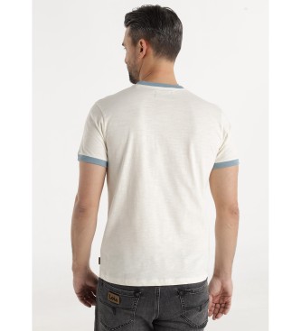 Lois Jeans Koszulka Michel Canary w kolorze beżowym