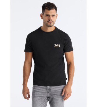 Lois Jeans Koszulka Fermén Beech w kolorze czarnym
